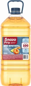 Масло подсолнечное рафин. дезод. для фритюра "Благо Pro"(5л), шт