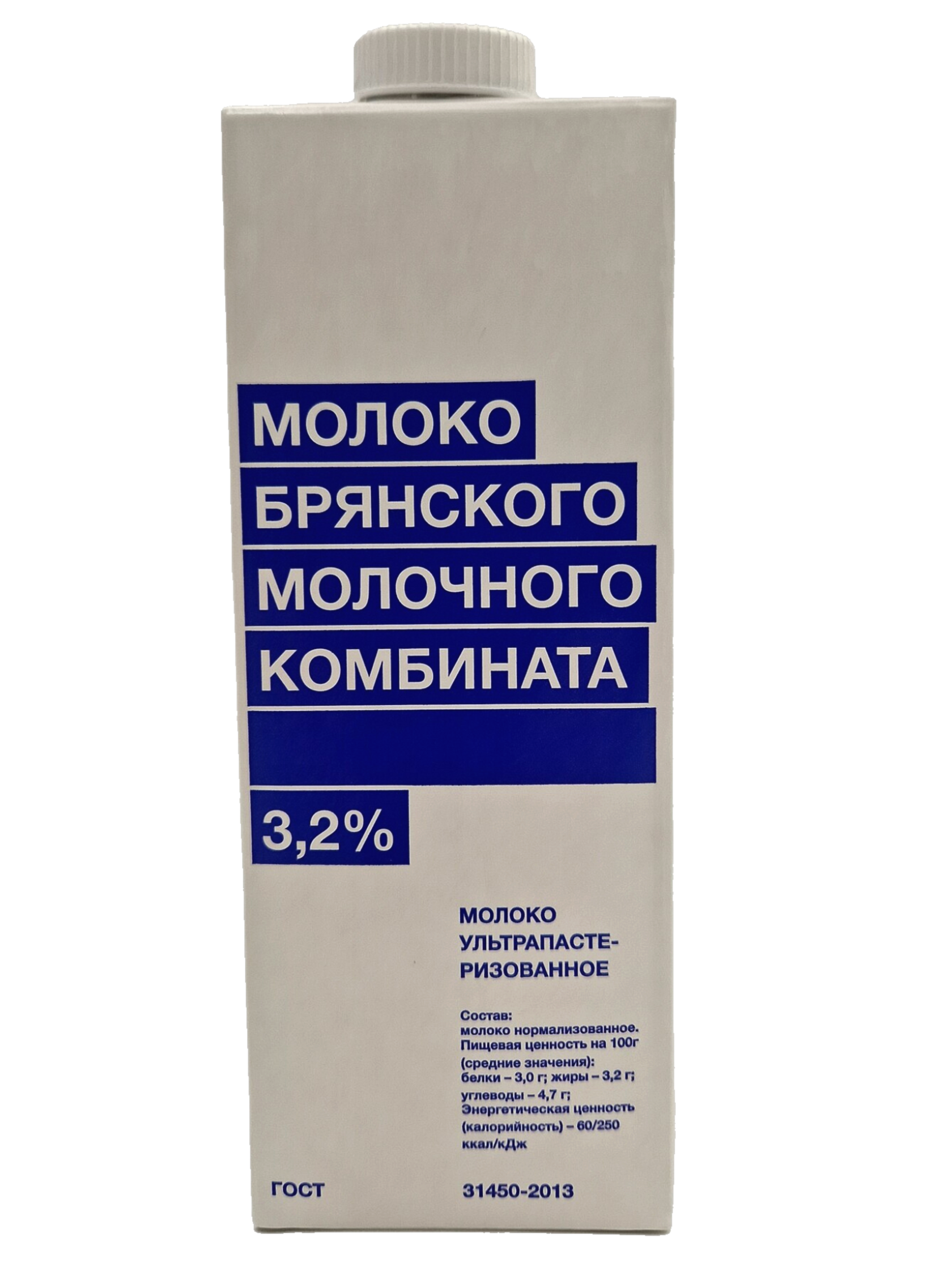 "БМК" молоко ультрапастеризованное 3,2%;1000 мл, TBA edge (гофра 12шт), 12мес.
