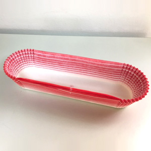 Капсула бумаж.овал OV15 цвет. (короб 2000шт.) (красная) 60906