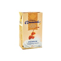 Крем растительно-жировой для взбивания "Соблазн Diamond"с м.д.ж. не менее 26%, 1л