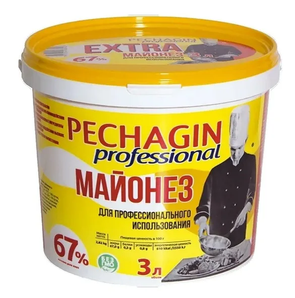 _Майонез Pechagin Professional "Profi" 67% ведро 3 л