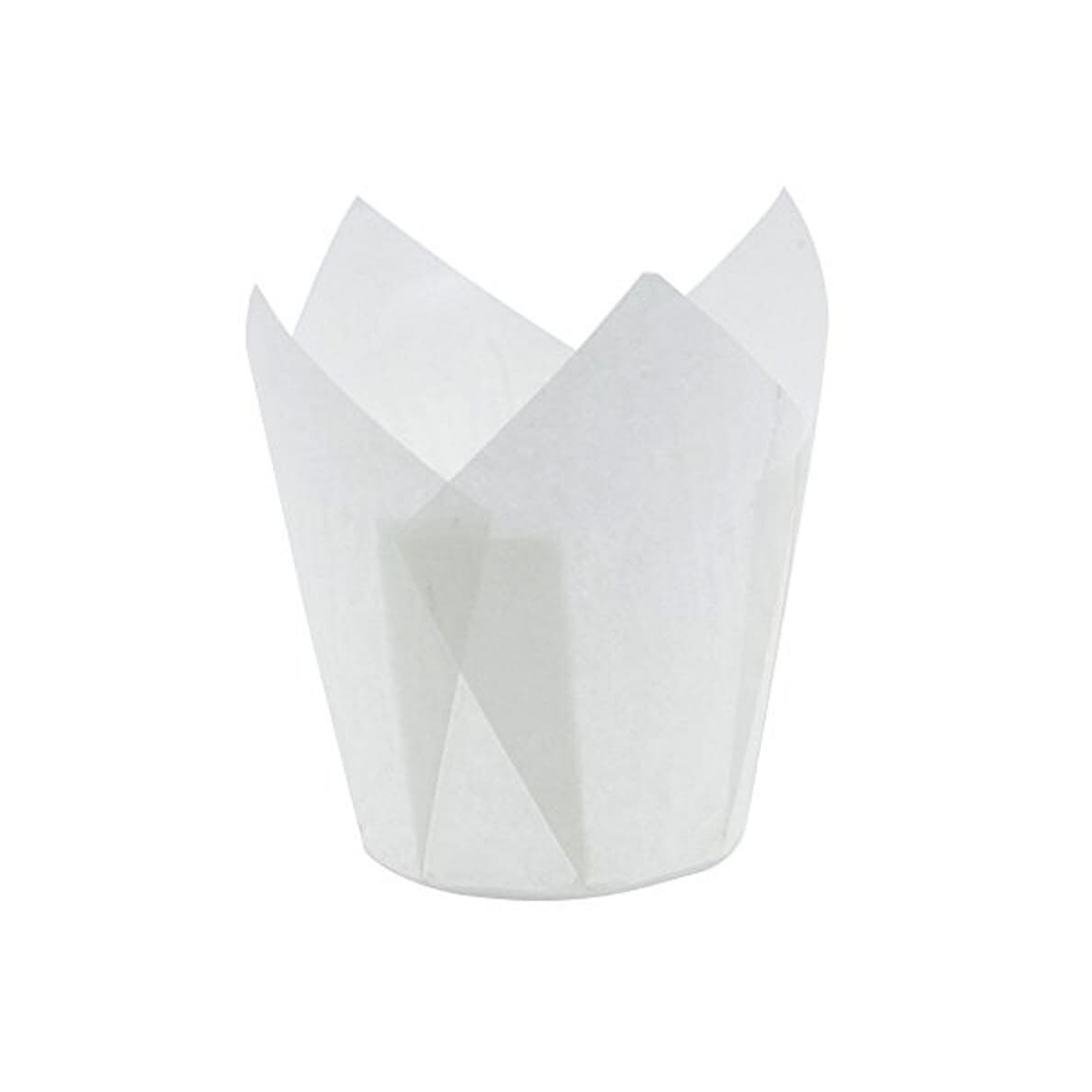 Форма бумаж.ТЮЛЬПАН 80/50 белая (короб 4000 шт.) 250шт/туба