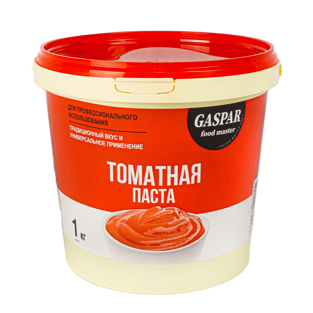 Томатная паста GASPAR food master, ведро 1кг (6 шт/уп)
