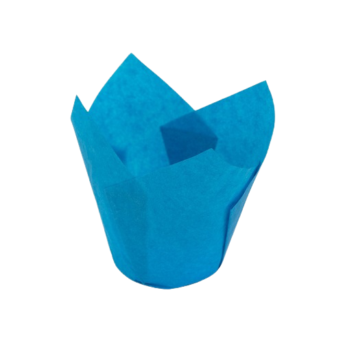 Форма бумажная "Тюльпан" 50*80 мм (голубой) 2400 шт./кор.