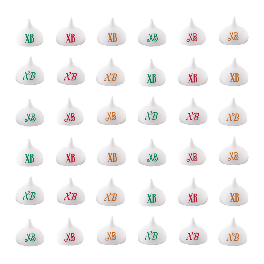 Сах.фигурки Безе с рисунк. ХВ, d20-23, h19-21мм, 100г tp88448