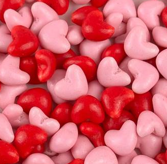 Драже "Сердечки" красные, 0,5 кг tp109594 
