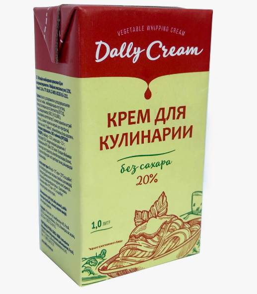 Крем на растительных маслах ультрапастиризованный с м.д.ж. 20% ТЗ "DALLY" (1л.х12шт.)
