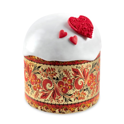 Форма бум.для кулича d70*h60ммХохлома(2000шт)  PRE7060XO 100шт/туба