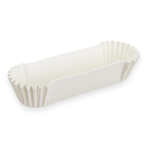 Капсула бумажная овал 28х110х26 белая (короб 8000 шт.) 60152