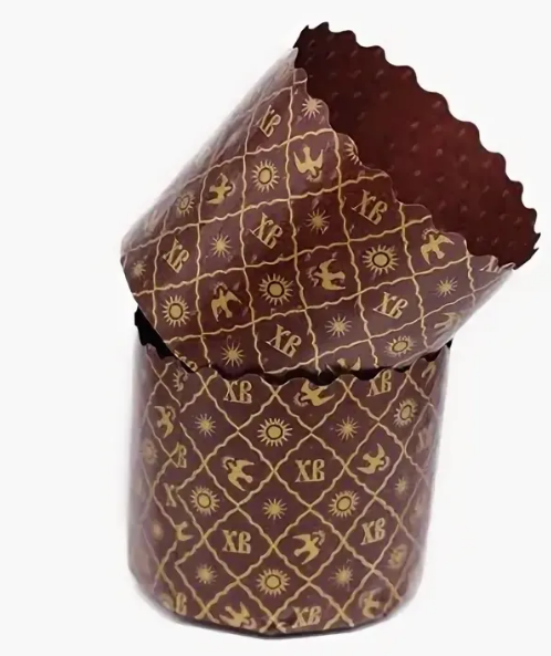 Форма бумажная ХВ новая d70х60мм (2000 шт.) 100шт/туба