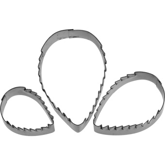 Набор вырубок ЛИСТ 3шт,металл L24/33/44мм 36271