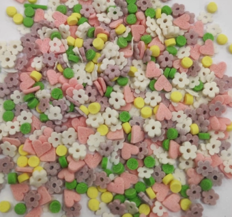 Посыпки МИКС 805 Сердца, конфетти, цветочек 3-5мм 