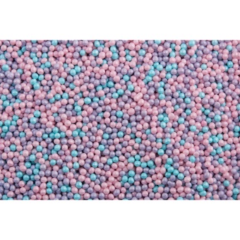Посыпки Шарики голубые/лиловые/розовые перламутр.d2мм,1кг tp20219