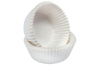 Капсула бумажная круглая 35х20 мм белая (туба 1000 шт.) 68302