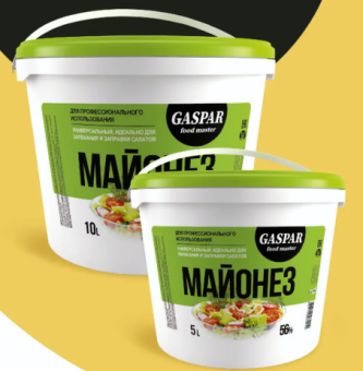 Майонез GASPAR food master 56%, ведро 10л