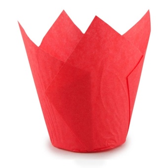 Форма бумажная "Тюльпан" 50*80 мм (красный) 2400 шт./кор.