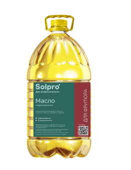 Масло подсолнечное раф. дезод. вымор. Солпро (5л) 3шт/уп