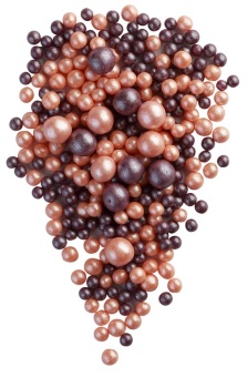 Драже зерновое вцветной кондитерской глазури "Жемчуг персиковый, сиреневый" №169 