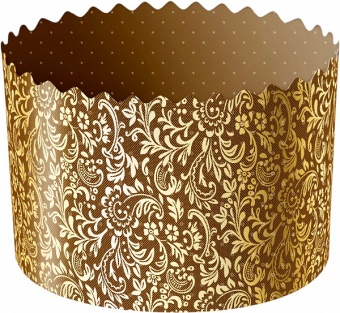 Форма бумаж.КУЛИЧ 90/90 Флора (короб 2000шт) 125шт/туба