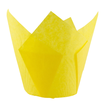 Форма бумажная "Тюльпан" 50*80 мм (желтый) 2400 шт./кор.