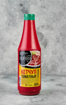 Кетчуп OLFOOD томатный, бутылка ПВХ 0,85кг. 2кат. (12 шт./уп.)