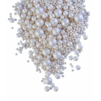 Драже зерновое в цветной кондитерской глазури "Жемчуг белоснежный 12-13мм" №253