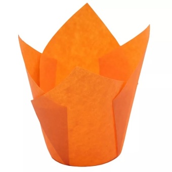 Форма бумаж.ТЮЛЬПАН 150/50 оранж. (короб 3200 шт.)  200 шт/туба 60096