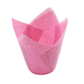 Форма бумажная "Тюльпан" 50*80 мм (розовый) 2400 шт./кор.