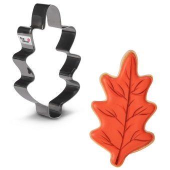 Вырубка для печенья ЛИСТ ДУБА, 112х66мм, металл tp84914