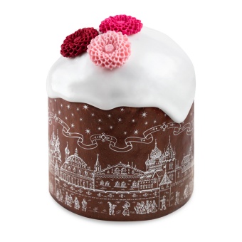 Форма бумажная для кулича ХРАМ Серебр. d60хh45мм (короб 4000шт) 134шт/туба