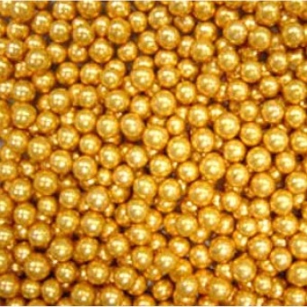 Шарики сахар. золотые.5 мм (пакет 1 кг) 33222