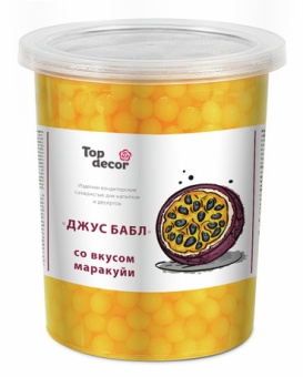 Изд.конд.сахар."ДЖУС БАБЛ" вкус маракуйи 1кг. 85399