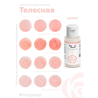 Смесь д/окраш.пищ.продукт.жидк. "Телесная" 30г tp83245