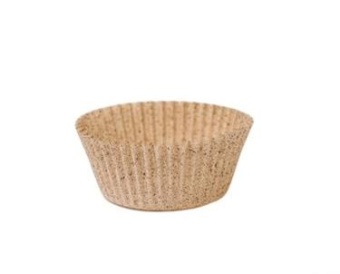 Капсула бумажная круглая 40х21мм какао (туба 2000шт.) 68207