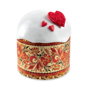 Форма бум.для кулича d70*h60ммХохлома(2000шт)  PRE7060XO 100шт/туба