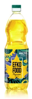 _Масло подсолнечное рафинированное дез.1л EFKO FOOD Professional В/С (15шт/уп)